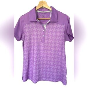 Tommy Armour Women T-Shirt Golf Polo Shirt Pink / Purple Size S Short Sleeve